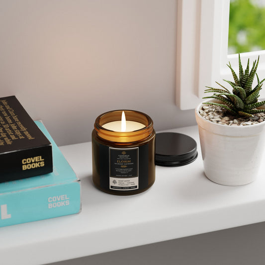 Elohim Scented Soy Candle — Amber Jar Aromatherapy Candle (Multi-Size)