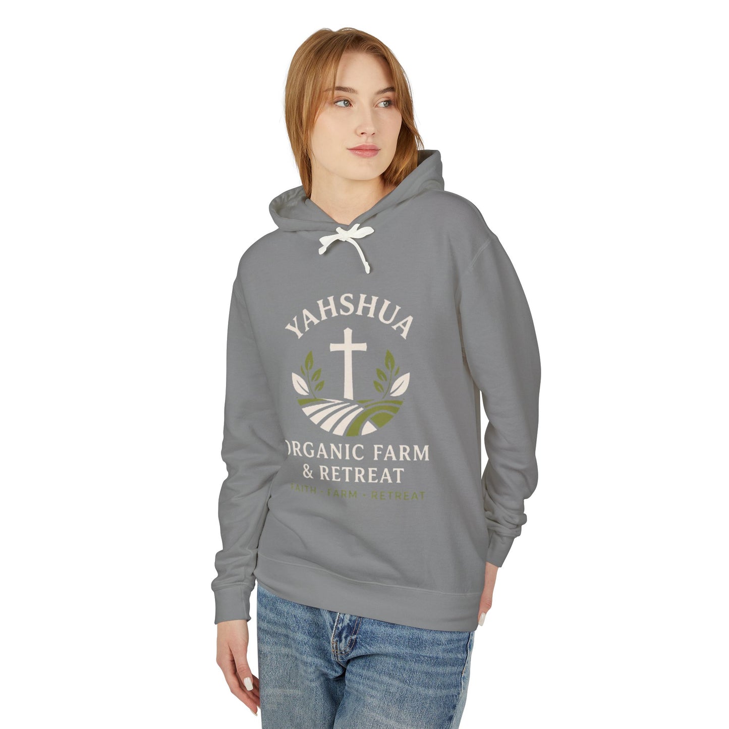 Yahshua Organic Farm & Retreat Hoodie — Faith-Based Farm Retreat Sweatshirt