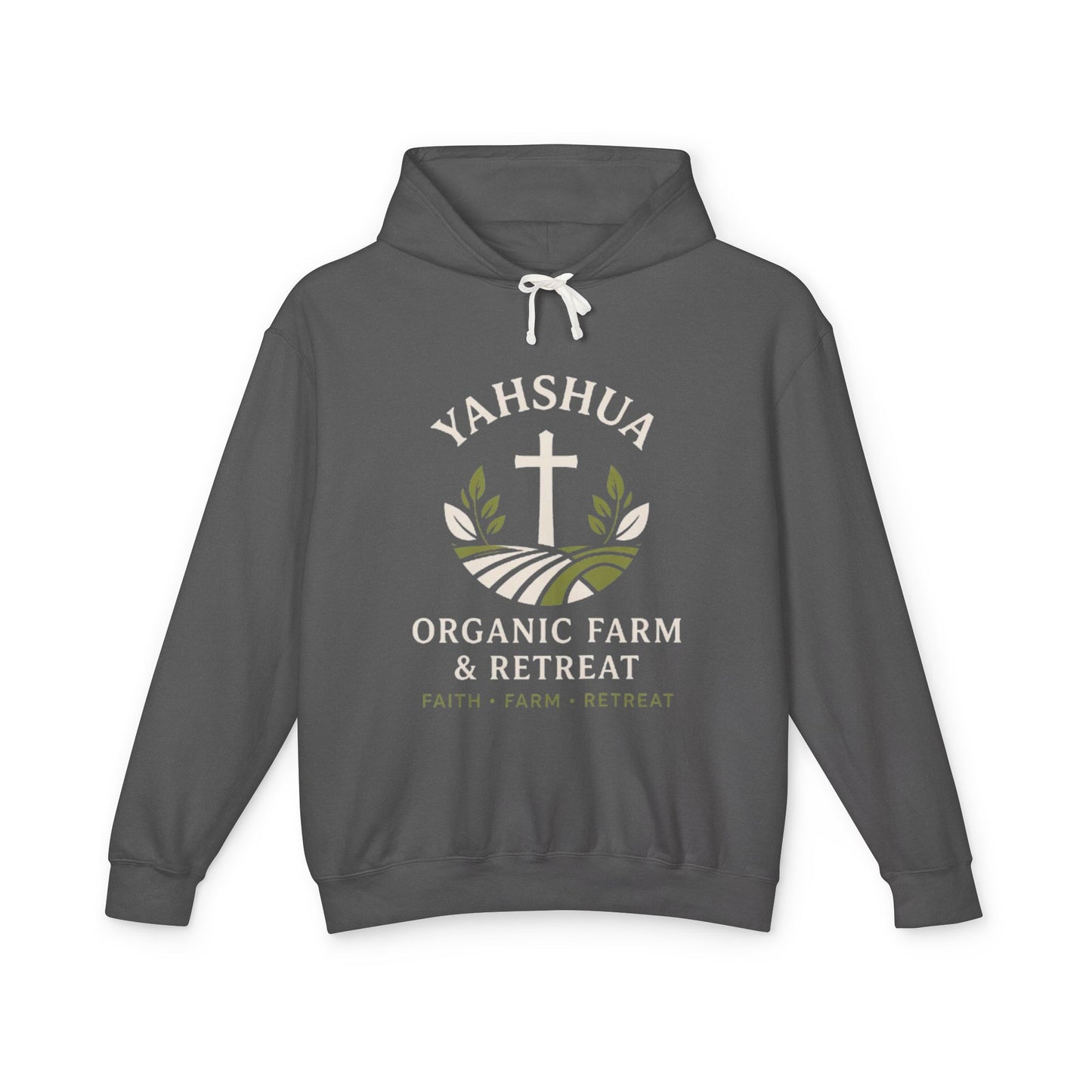 Yahshua Organic Farm & Retreat Hoodie — Faith-Based Farm Retreat Sweatshirt