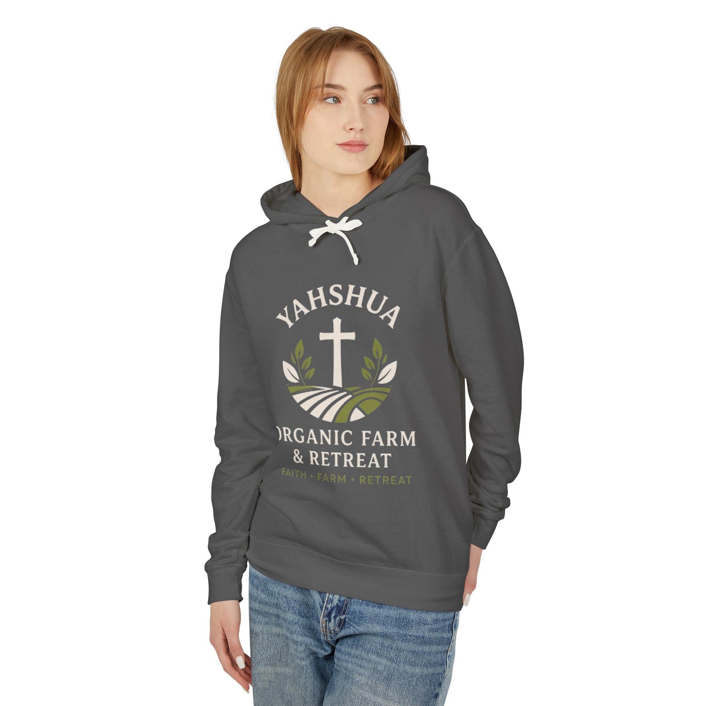 Yahshua Organic Farm & Retreat Hoodie — Faith-Based Farm Retreat Sweatshirt