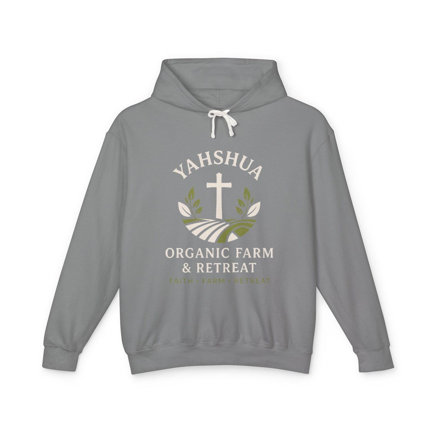 Yahshua Organic Farm & Retreat Hoodie — Faith-Based Farm Retreat Sweatshirt